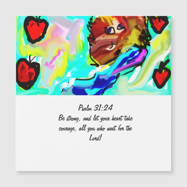 Jésus roi de coeur aimant voiture (Devant)