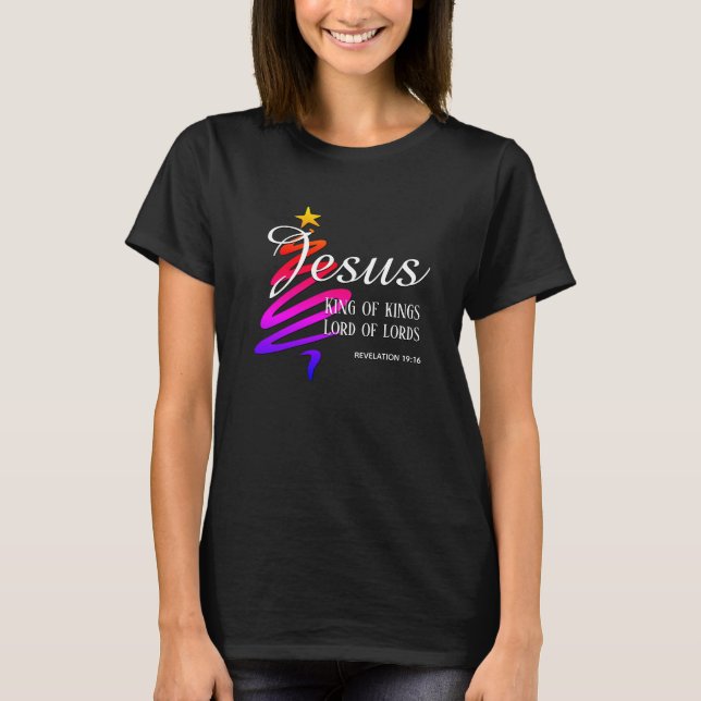 JÉSUS ROI DES ROIS T-shirt de Noël (Devant)