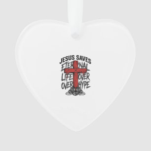 Jésus Sauve Croix Vintage Vêtement de Rue Chrétien