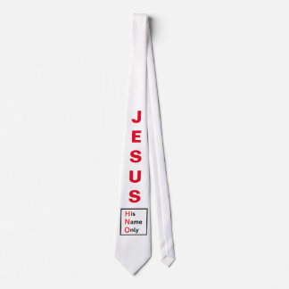 Jésus - Son Nom Seul Cravate (Blanc) (Original)