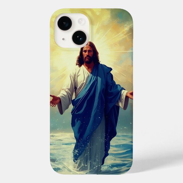 Jésus sur l'eau iPhone / coque ipad (Verso)
