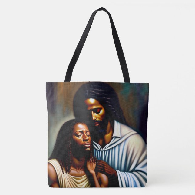 Jesus the Comforter Christian Art Sac fourre-tout (Devant)