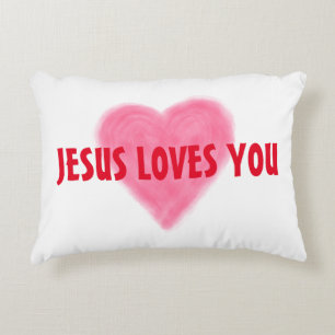 JÉSUS VOUS AIME Coussin ACCENT