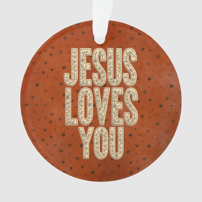 Jésus Vous Aime Encouragement Chrétien Rustique (devant)