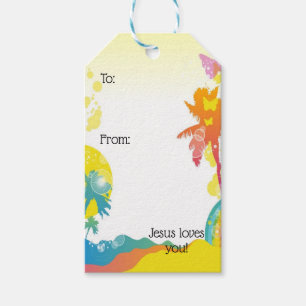 Jésus vous aime ! étiquettes cadeaux