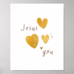 Jésus vous aime. Impressions de posters numériques