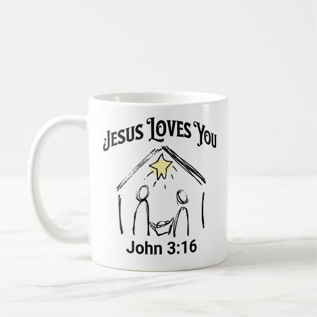 JÉSUS VOUS AIME MUG (Gauche)
