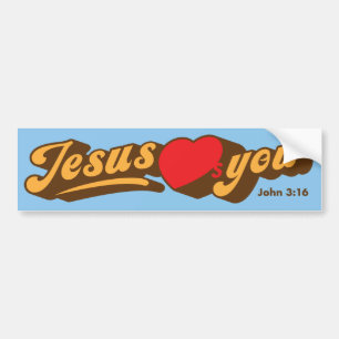 Jésus Vous Aime Sticker