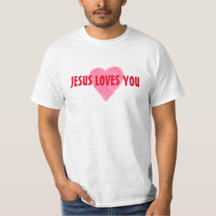 JÉSUS VOUS AIME T-shirt à valeur masculine