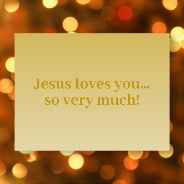 Jésus vous aime, tellement ! carte postale (Créateur téléchargé)