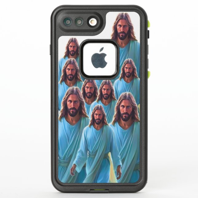 Jesus Walking in the Ocean iphone Hardcase (Dos)