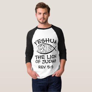 JESUS YESHUA LION DE T-shirts JUDAH