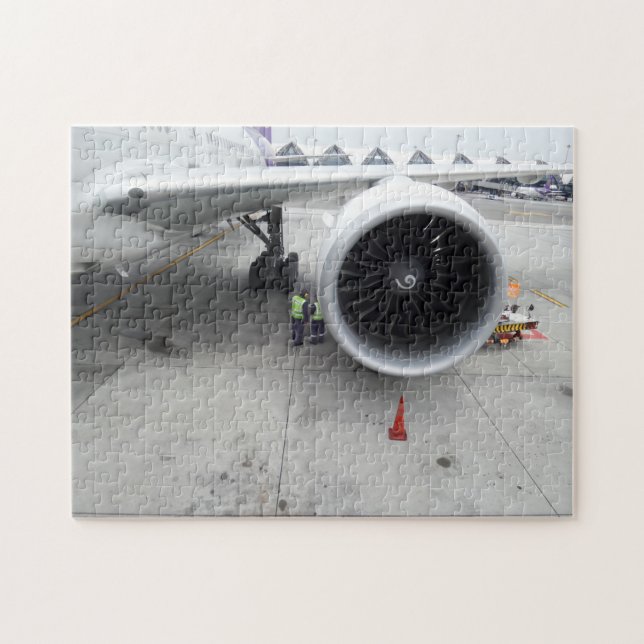 Jet Engine Photo Puzzle avec boîte cadeau (Horizontal)