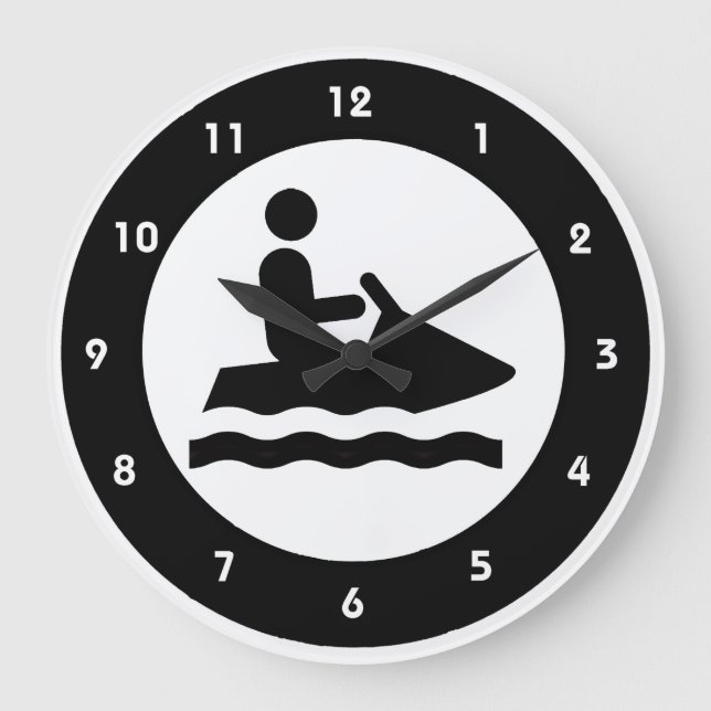 Jet Ski Design Horloge murale (Recto)