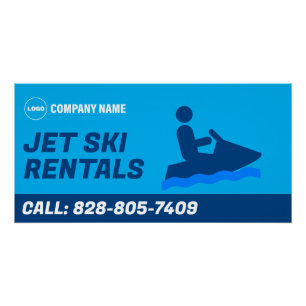 Jet Ski Location Custom Glossy Poster