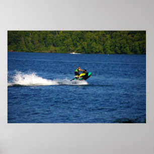 Jet Ski sur le lac Poster