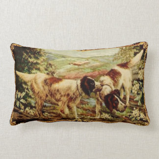 Jet vintage du 19ème siècle de coussin de chiens