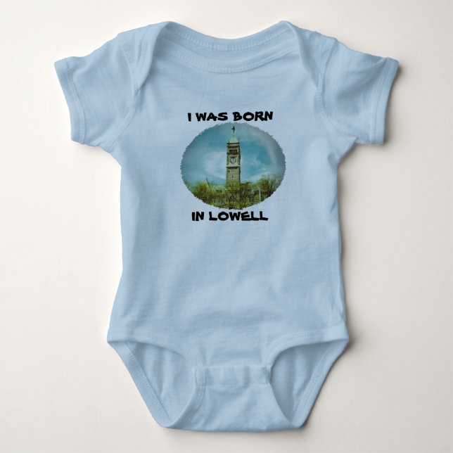 J'étais né à Lowell Bébé Body Suit (Devant)