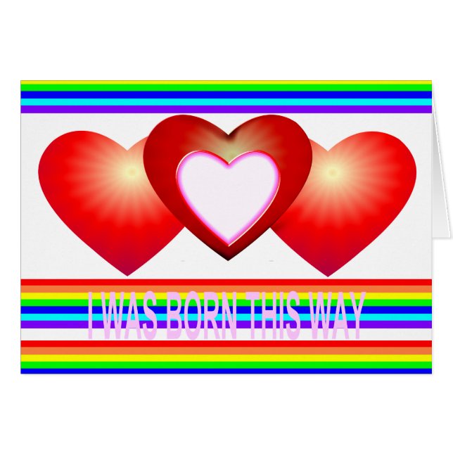 J'étais né de cette façon - carte (Devant horizontal)