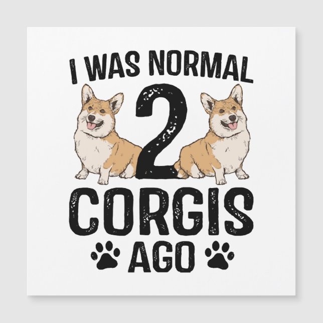 J'étais normal il y a 2 Corgis Chien (Devant)
