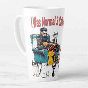 J'Étais Normal Il Y A 3 Chats - Drôle Chat Mug