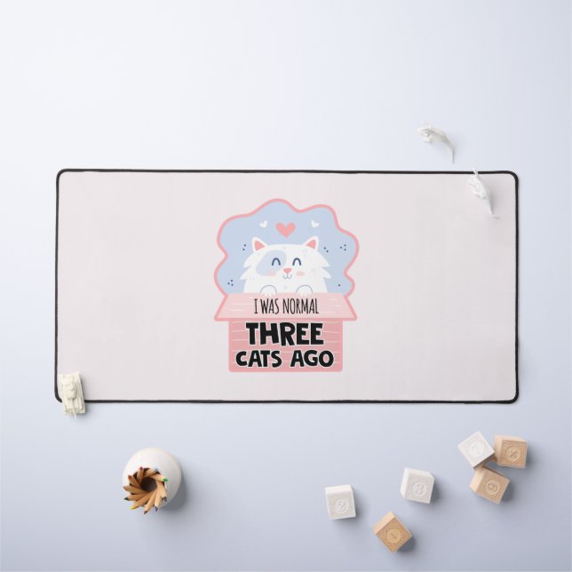 J'Étais Normal Il Y A Trois Chats (Tableau pour enfants)