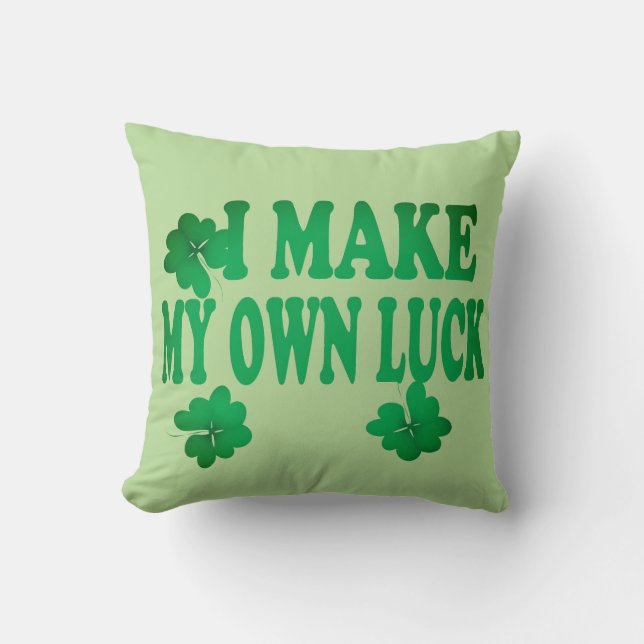 Jeté de Coussin Chanceux de la Saint-Patrick – Fes (Recto)