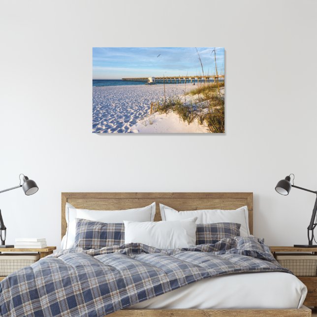 Jetée des dunes de sable de Pensacola matin toile (Insitu(Chambre))