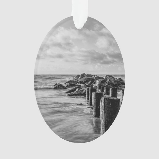 Jetée rêveuse en nuances de gris (dos)