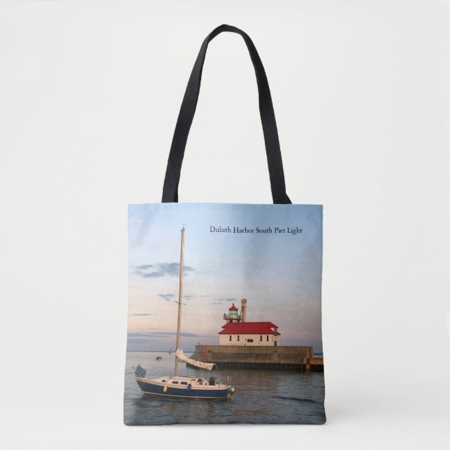 Jetée sud du port de Duluth Light & Boat sac fourr (Devant)