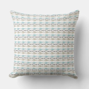 Jeter des coussins - Poisson Motif scandinave