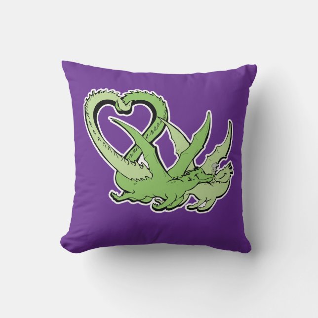 Jeter Dragons oreiller Couple Queue d'amour du coe (Recto)