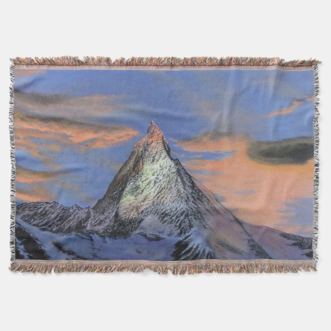 Jeter la couverture - "Le Cervin au coucher du sol (Devant)