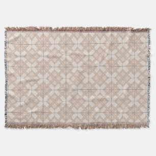 Jeter la couverture - treillis tissé en trois tons