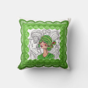Jeter Oreiller Voleur Vert Fille