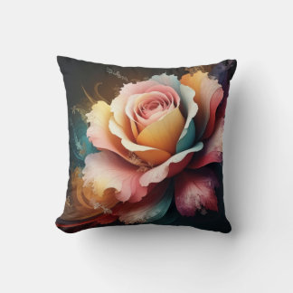 Jeter Oreillers rose fleur