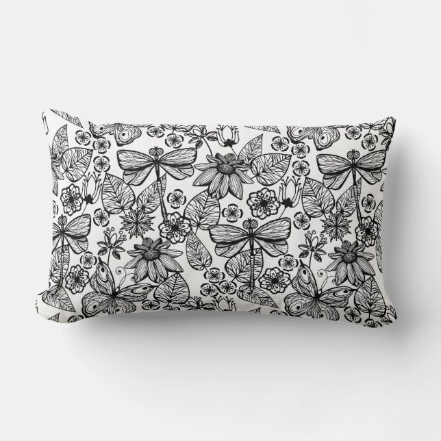 Jetez des oreillers avec une motif moderne. (Recto)
