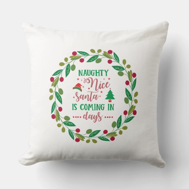 Jetez un oreiller de Noël festif (Recto)
