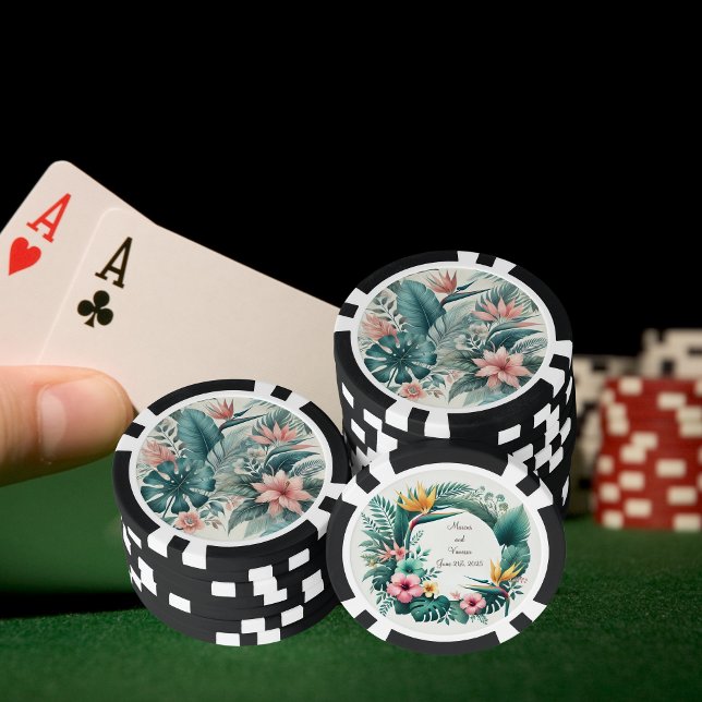 Jeton de poker à l'essence tropicale légère (Créateur téléchargé)