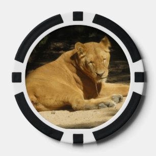 Jeton de poker de lion