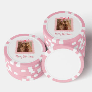 Jeton de poker de vacances – Photo de famille avec