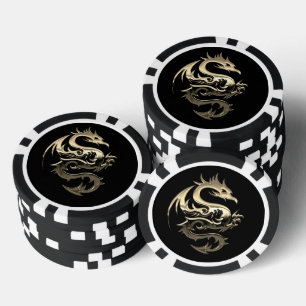 Jeton de poker Dragon Doré