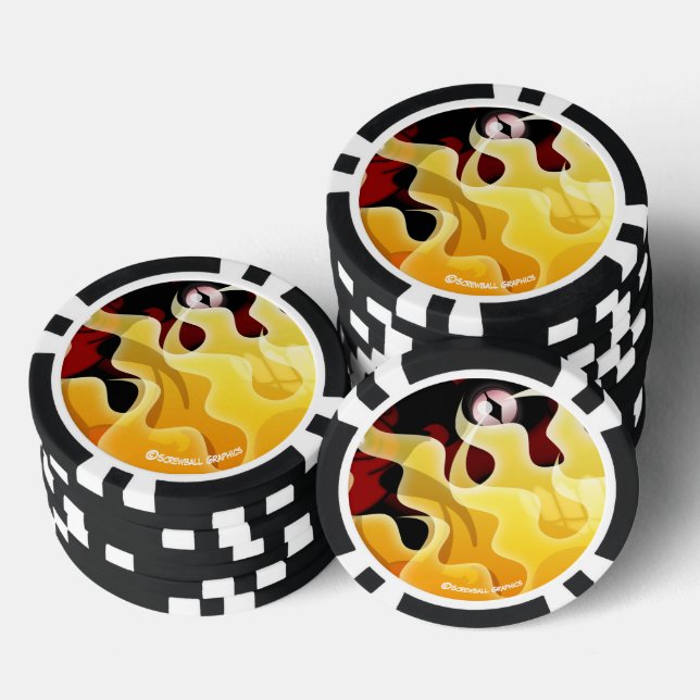 Jeton de poker Hellfire The Devil's Eye (Empiler)
