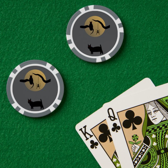 Jeton de poker pleine lune hantée (Table de poker (double))