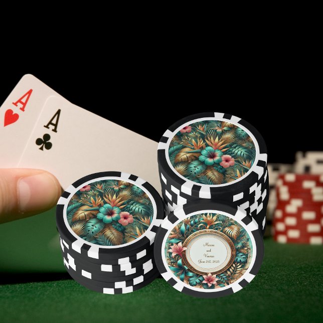 Jeton de poker Tropical Elegance (Créateur téléchargé)