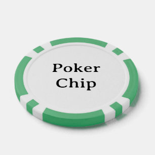 Jeton de poker vert personnalisé