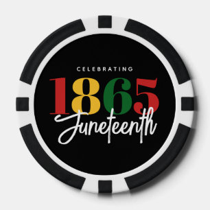 Jetons De Poker 1865 Liberté Célébration de l'histoire noire