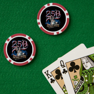Jetons De Poker 250 Ans Anniversaire Amérique 1776 2026