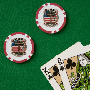 Jetons De Poker 250 Ans de Foi et de Liberté