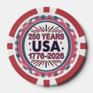 Jetons De Poker 250 ans USA   Semiquinentenaire 1776-2026